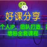 微商个人IP，团队打造，被动增粉全套课程