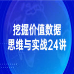挖掘价值数据思维与实战24讲