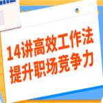 14讲高效工作法提升职场竞争力