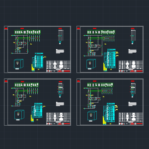 优化版-常用风机原理图 消防兼平时两用单速风机CAD版下载