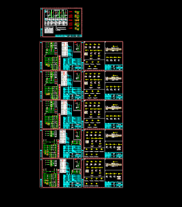 三进线两联络方案低压开关柜五合三原理图一次系统图原理图接线图CAD版图纸